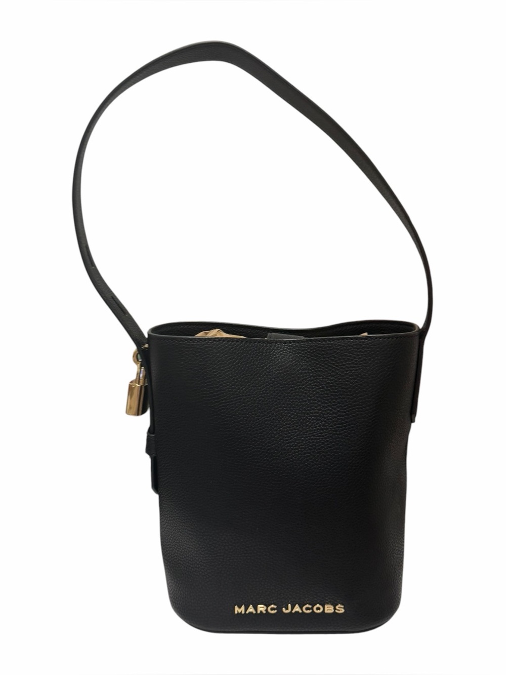 Marc Jacobs Pebbled Black Leather Bucket
